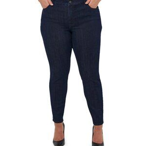 Seven7 Women's Tummyless Skinny Jeans - Black Rinse – Size 20W – Dark Wash – NWT